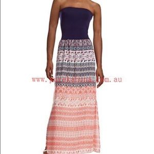 Lord & Taylor Design Lab Maxi Dress strapless size small